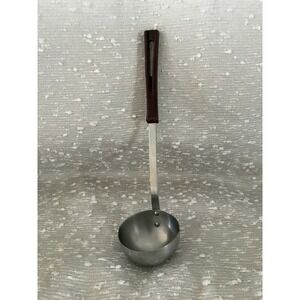 Stanhome‎ USA Stainless Steel Ladle Soup Brown/ Maroon 11 1/2"